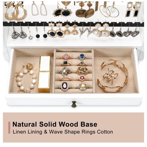 🆕 Jewelry Necklace Stud Bracelet Earring Ring Organizer Holder Stand Display - Picture 2 of 4